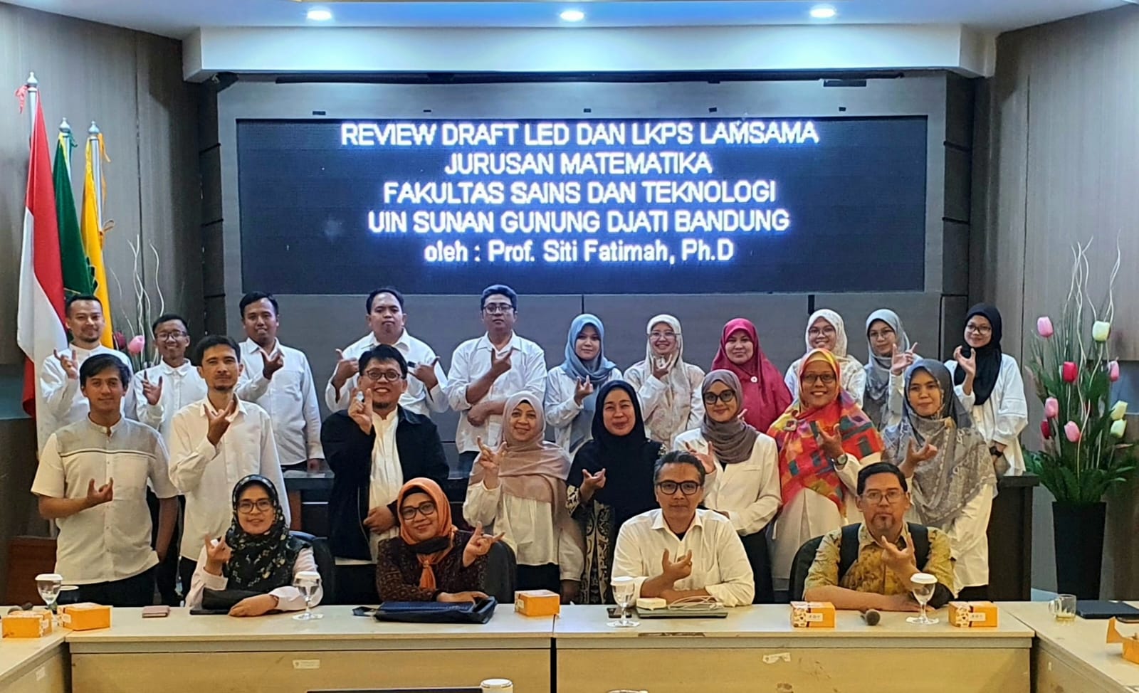 Review Draft LED dan LKPS Lamsama Jurusan Matematika FST